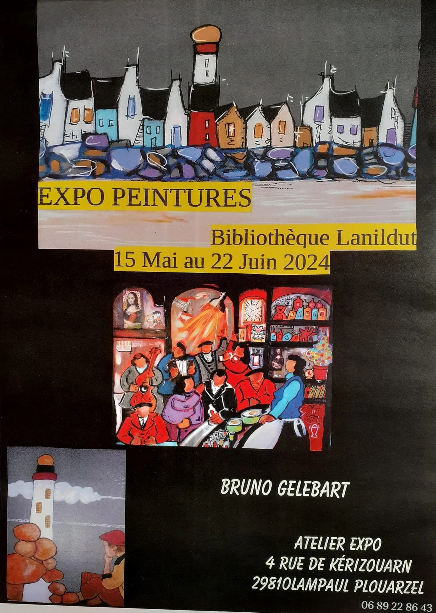 Exposition Peintures Bruno Gélébart