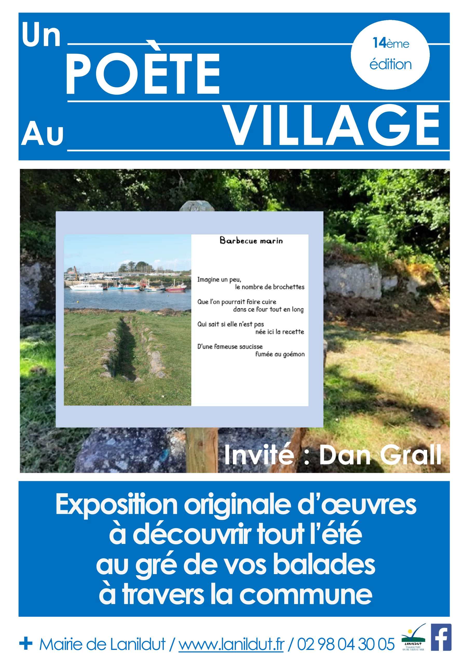 Exposition en plein air Un poète au village 2024 à Lanildut