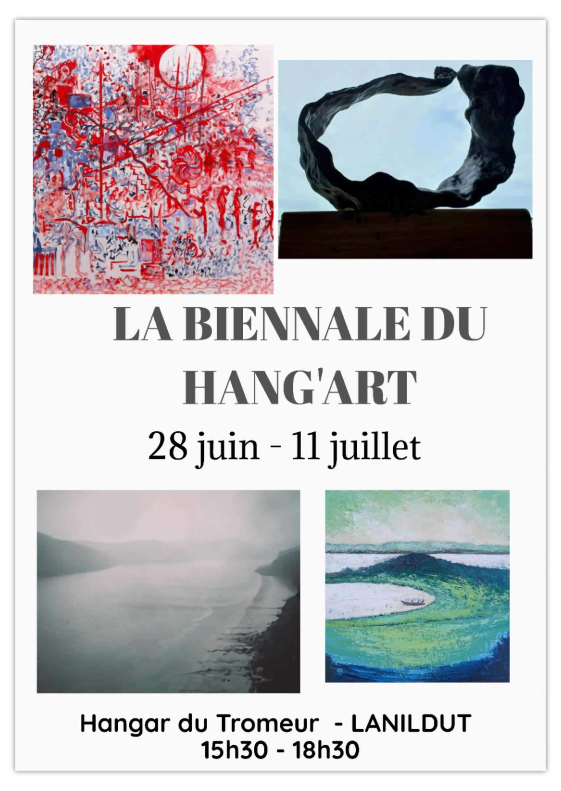 Biennale du hang'art Lanildut 2025 affiche