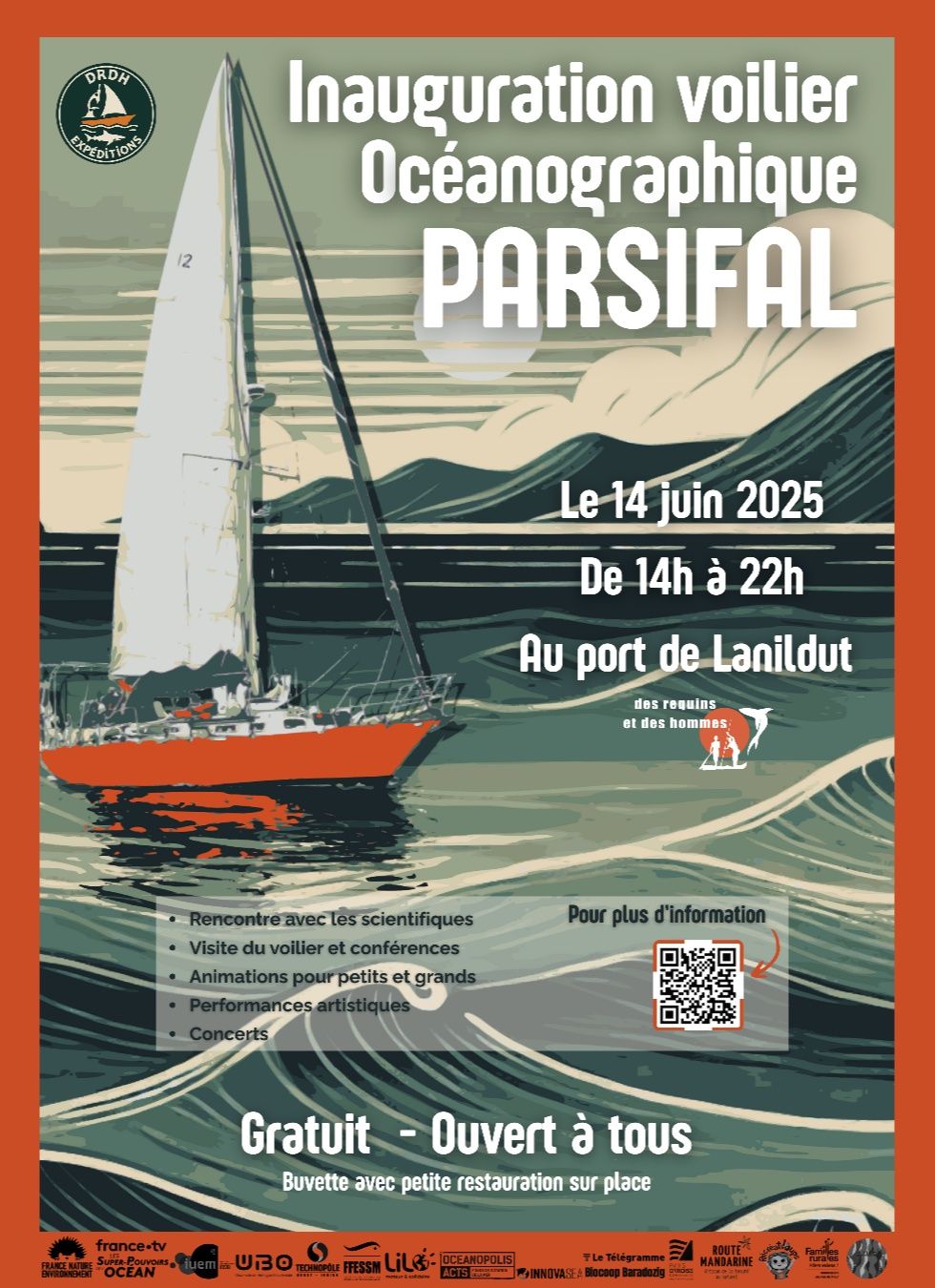 Inauguration du Voilier Océanographique Parsifal à Lanildut le 14/06/2025